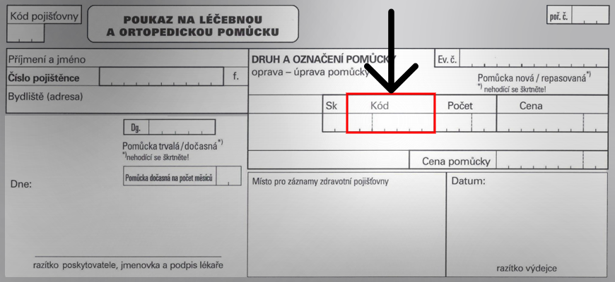 Ukázka, kde najít SÚKL kód